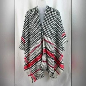 Charter Club Women’s Black Red Houndstooth NWT